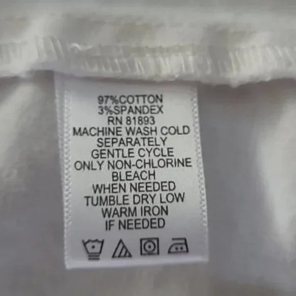 D&Co - Stretch Twill Jean Jacket with Bling Buttons - White - XL - EUC - Picture 9 of 13